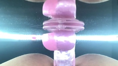 Amateur blondie solo anal masturbation