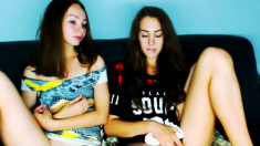 Lesbian russian teen show their masturbation