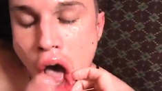 Guys eating cum compilation