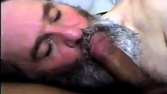 Bearded Daddy Suck and Swallow