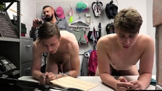 Flexible gay teen thieves fucked by a muscle LP officer