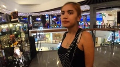 Thai girlfriend bowling and cock sucking